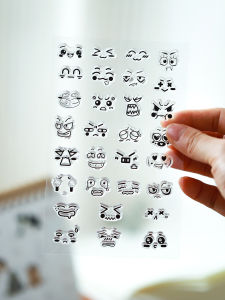 2ABC | Cute Emotional Expression Silicone Stamp for DIY Scrapbooking