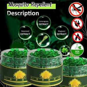 Anti-Mosquito Gel Beads – Portable Insect Repellent with Lemongrass & Wormwood | DEET-Free & Skin-Friendly | Ideal for Outdoor & Travel Use