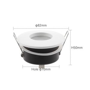 JOYINLED Indoor Ceiling Lighting Bathroom Gu5.3 Round Gu10 Mr16 Spotlight Fixture Recessed Waterproof Ip65 Led Downlight