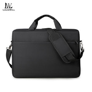 LouisWill Laptop Bag 15.6 Inch Thickened bag Bags Digital Storage Bag Accessories Computer Crossbody Bag Travel Single Shoulder Bag
