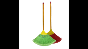 Single Corrugated Silk Broom Sweeping Broom with Wooden Handle