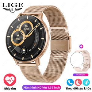 LIGE | Đồng Hồ Thông Minh LIGE AMOLED 1.39” AOD Bluetooth Gọi Điện Chống Nước Theo Dõi Sức Khỏe Thể Dục Cho Nam Nữ Đồng Hồ Thể Thao Có Chức Năng Theo Dõi Nhịp Tim