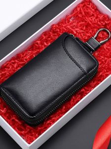 High-End Business Zipper Key Holder Waist Hanging Car Key Large Capacity Multi-Functional Universal Key Bag for Men And Women