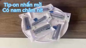 Tipon Nút nhấn nhả cánh tủ có nam châm hít chuyên dùng trong tủ bếp siêu khỏe nút nhấn mở cửa tủ có nam châm tip on nhấn mở giảm chấn