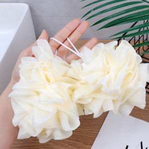 【On Sale】Bath Shower Ball Sponge Bath Loofahs Mesh Pouf Shower Ball Can Put-in Soap