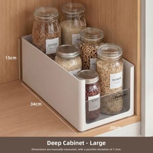 Kitchen Drawer Organizer for Snacks Clutter Straight Angle