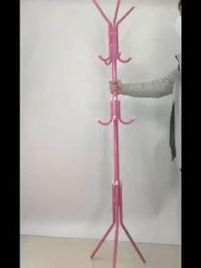 KOOKABURRA 9/12 Hooks Hanging Pole Hanging Stand Hat Coat Rack Metal Clothes Rack Flat Stand Coat Hanger Clothes Hanger Hanging Rack Tiang Gantung Dengan Penyangkut 9/12 外套吊杆  9/12挂钩  节省空间