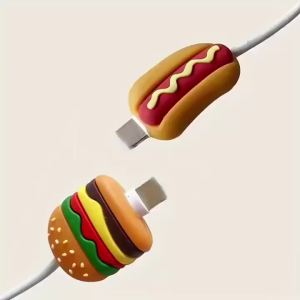 1/4Pc Useful Charger Plug Protective For iPhone USB Cable Protector Cable Cord Case Winder Cover Data Line Bite