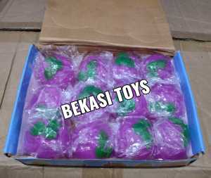 PERBOX 12pcs Mainan Bola Banting Anak ( Motif Anggur )