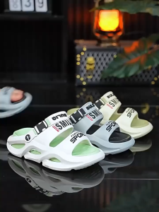 Mens Summer Sandal Beach Thick soled sandals EVA Fashion Soft Sole Non-slip Anti odor feet Outdoor Sports