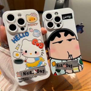  16 pro Max Womens New Version 15 plus Stand Included Frameless Cute Cartoon 14 pro Protective Case Transparent 13 No Border 12 Niche 11 Premium Feel Anti-Fall