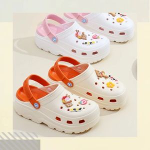 Bigsize สุดฮิต🎁 รองเท้าแตะหัวโต มีสติ๊กเกอร์ มีสายรัดส้น, เปิดส้นได้ แถมการ์ตูนตกแต่งรองเท้า งานดีๆ แบบนี้มาช็อปกัน ราคาสามารถเปลี่ยนแปลงตามความต้องการ