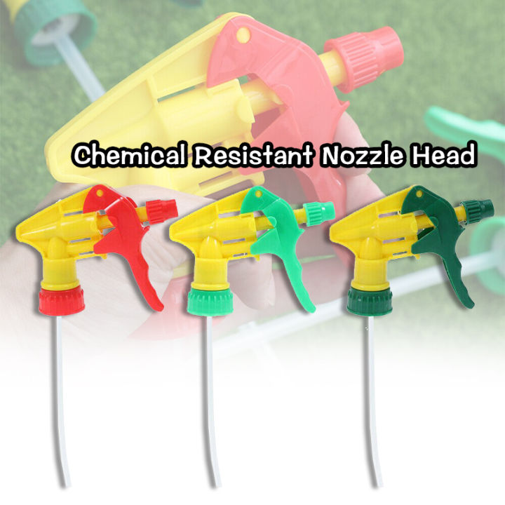 4 PCS  Heavy Duty Chemical Resistant Trigger Sprayer Spray Bottle Nozzle Head - Foto 8