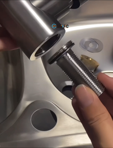 GRIPO 304 Stainless Hot-Cold Faucet To Single-Cold Conversion Kit + Brass Hot Port Blank Plug