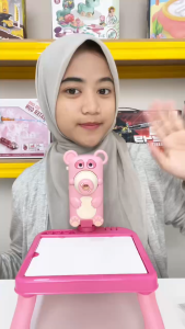 Mainan Anak TETRIS PROJECTION 3 IN 1 Meja Proyektor Gambar Mainan Edukasi Menggambar Mewarnai