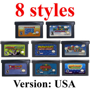 Bandai | USA Series GBA Game Cartridge Super Advance Kart Party Luigi Wario Yoshis Island SP Lite Classic Retro Video Game