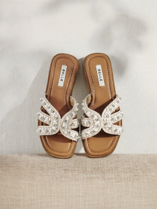 Belle | Weave Pearl Slipper Light Thinsole Summer