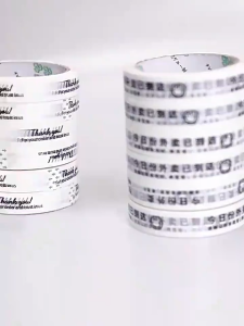 2cm*50m/Roll Thank You Sticker Creative Self-Adhesive Masking Tape For Takeaway Boxes And Cake Boxes