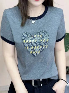 HUAXUNRAN | Fashionable Loose Slimming Youthful Summer Short Sleeve T-shirt