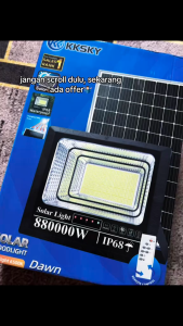 KKSKY solar led outdoor light solar light outdoor lighting solar outdoor light spotlight solar outdoor waterproof(Includes solar panel and remote control)