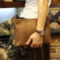 Pouch Bag Pria Wanita - Tas Tangan Asli Kulit Sapi - Handbag Kulit - Clutch Bag Kulit - Tas Kulit. 