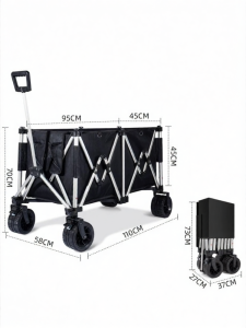 Free Soldier | Large Capacity Camping Cart Foldable Travel Stroller
