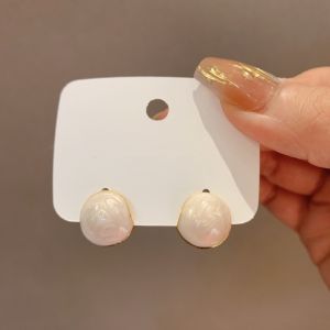 ต่างหูทรงกลมสไตล์ฝรั่งเศสสำหรับผู้หญิง ดีไซน์ทันสมัย ​​ดีไซน์เฉพาะตัว เครื่องประดับหูหรูหรา ฤดูใบไม้ร่วง/ฤดูหนาว ระดับไฮเอนด์