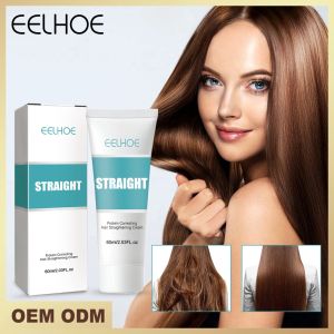 EELHOE New Keratin Silk & Gloss Hair Straightening Cream Hair Care Protein Correction Cream Eelhoe hair straight Eelhoe keratin straight hair Eelhoe straight hair cream Straightening hair treatment Smoothing frizz repair split ends damaged hair straight