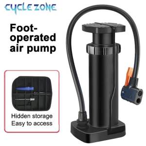 CYCLE ZONE | Foot-Operated Air Pump Portable Bicycle Tire Air Pump Universal High Pressure Tire Inflator for Motorcycle Bicycle Ball E-bike