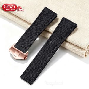 20mm 22mm Genuine Cow Leather Nylon Watch Straps for TAG for HEUER CARERA AQUARACER Monaco F1 Soft Bands New Universal Wristbelt