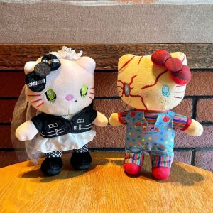 Sanrio | Cute Halloween Hello Kitty Creative Plush Toy Clown Resurrection Ghost Baby Chacy Chucky Plush Doll Kids Birthday Gift