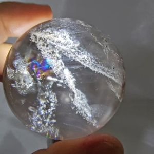 Blue Needle Rock Crystal Ball / 蓝针水晶球/Blue Needle Clear Quartz Sphere
