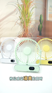 พัดลมไร้สาย H8 แรงลม 5 ระดับ usb อะคริลิคใส สีสันสวยงาม ขนาดเล็กกะทัดรัด พัดลมพกพา transparent desktop fan พัดลมตั๊งโต๊ะ พัดลมแขวนผนัง พัดลม type-c