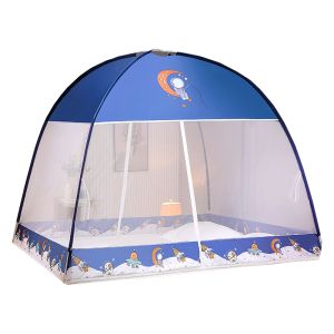 HAOMIAN | Easy-Install Mongolian Yurt Style Foldable Bed Canopy Single Bed