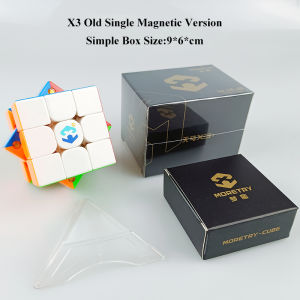 Old Version X3 Professional Magnetic Educational Toys Stickerless Speedcube Classic Screw Structure 3x3 Magic Cube Puzzle Gift