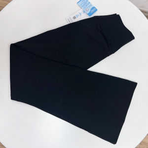 High Waist Yoga Pants Small Size Bare Sensation Antibacterial Micro Flared Pilates Fitness Trousers Womens Long Pants