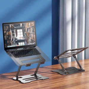 RQZN | Heat Dissipation 360 Degrees Rotatable Foldable Height Adjustable Laptop Tablet Stand