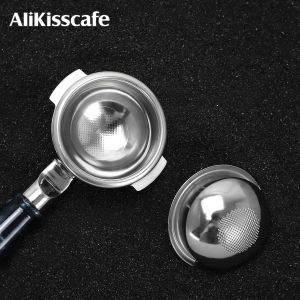 ตะกร้ากรองกาแฟ AliKisscafe ขนาด 58 มม. ทรงกลม สแตนเลส ความแม่นยำสูง อุปกรณ์เสริมสำหรับเครื่องชงกาแฟ E61 Gaggia Portafilter เครื่องมือสำหรับบาริสต้า