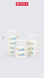 (BISA COD) PROMO Rantang Makan 4 Susun Food Carrier Box 15cm 4 Stack Lion Star R-10 / Tempat Simpan Makanan 4 Tingkat / Rantang Susun / Rantang Catering / Tempat Penyimpanan Makanan