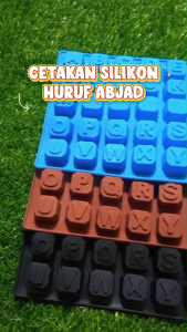 Cetakan Es Batu Silikon Puding Ager Huruf Abjad