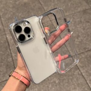 Ultra-Thin Transparent Silicone Phone Case for Apple 16Pro 15 14 13 12 XR Men Women New Model 15Plus Protection against Falls