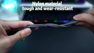 4in1 Mechanical Style 120W fast charging data cable dual C-type multi-function cellphone data cable