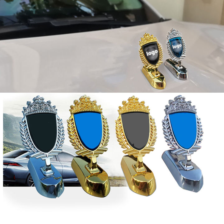 High quality Metal Car Front Hood Bonnet Sticker Angle Wings Emblem Badge Car Dedicated hood logo For BYD Atto 3 Yuan Plus