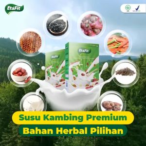 Etafit Obat Herbal Detox Paru Paru Bronkitis Asma Mengi Batuk Berdahak TBC Bronkitis - Susu Kambing Etawa Asli