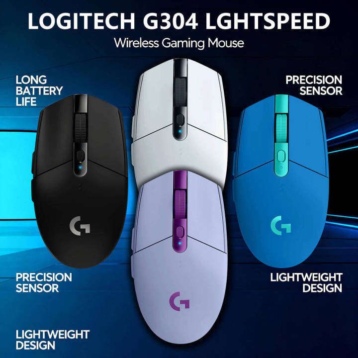 Logitech%20G304%20Gaming%20Mouse%20-%202.4GHz%20Wireless%20Connection,%20Customizable%20DPI,%20Lightweight%20Design%20for%20FPS/MOBA%20Games%20-%20Image%202