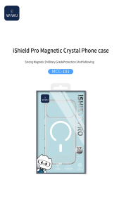 WIWU Transparent Magnetic Shockproof for iPhone 18 Pro max Case Compatible with MagSafe Scratch Resistant Phone Bumper Cover for iPhone 17 Pro