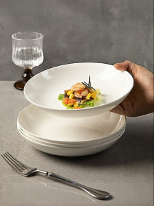 MODERN SWEETHOME | White Elegant Bone China Plate