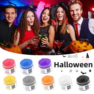 Sáp Nhuộm Tóc Halloween Màu Tóc Tạm Thời Dạng Bùn 50g Dùng Một Lần Kem Nhuộm Tóc Tự Nhiên Từ Sáp Ong Tạo Kiểu Tóc Thời Trang Nhuộm Tóc Thời Thượng