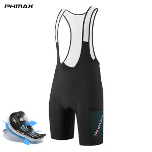 PHMAX | PHMAX Mens Cycling Bib Shorts Moisture-wicking Quick Dry Road Bike Cycling Bibs Shorts Summer Breathable Bicycle Riding Shorts