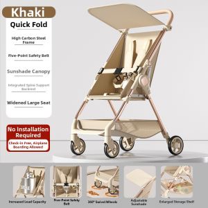 YiHeChuYao | Lightweight Portable Foldable Large Toddler Travel Stroller